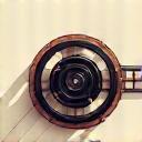 Abstract film reel graphic element