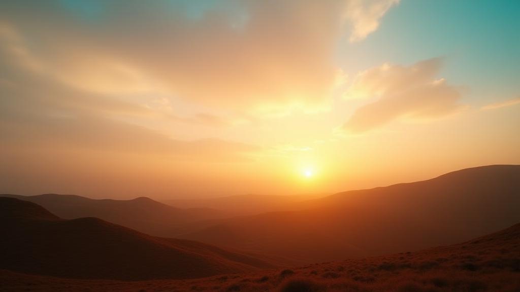 Dramatic landscape image representing India's diverse film locations, featuring rolling hills and a vibrant sky.